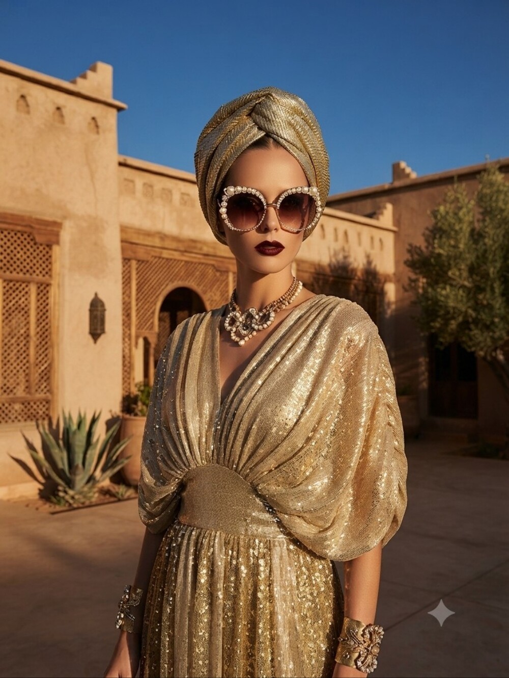 💕JULIA CLANCEY💕 Zia Golden Turban Twist ~ Gold One Size NWT